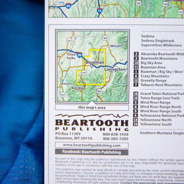 Bozeman Area Trail Map Backyard - Bozeman Area Hiking Trail Map Montana Detail 600x600